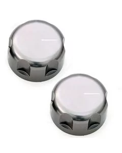 TD5 Air Conditioning  Control Knobs in Black Anodised