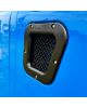 Black Optimill Wing vent with black mesh for Land Rover Defender