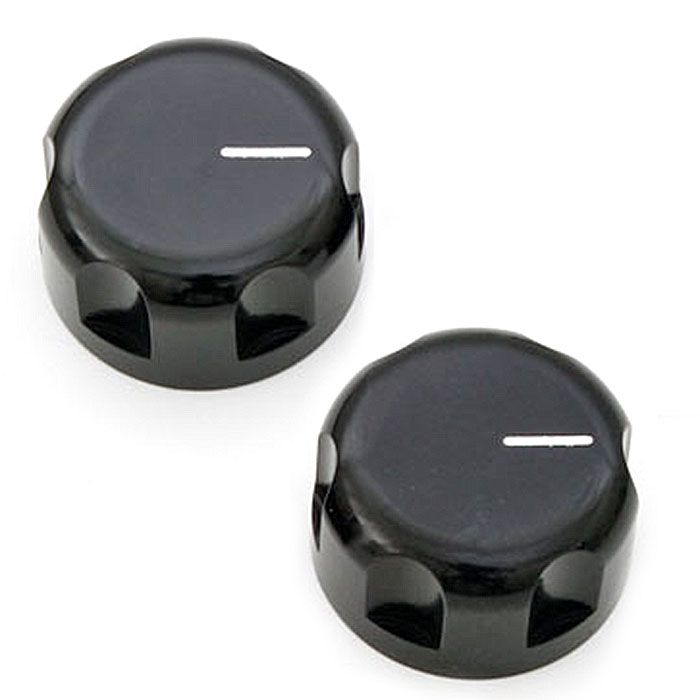 TD5 Air Conditioning  Control Knobs in Black Anodised